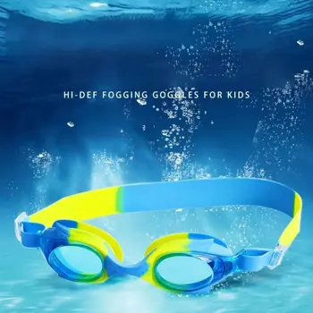  Úszófelszerelés színes szilikon anyag Párásodásgátló 3-14Y gyerek medence szemüveg Úszószemüveg Gyermek úszószemüveg Búvár szemüveg
