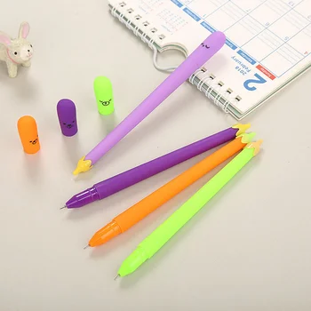 1 db kreatív írószer szimuláció padlizsán semleges toll aranyos zöldség alakú vízalapú rajzfilm tanulási iroda aláírási toll
