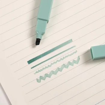 6db/set Kawaii jelölő toll DIY fotóalbum folyóirat fluoreszkáló toll puha hegyű kiemelő világos színű diák írószer kellékek 5