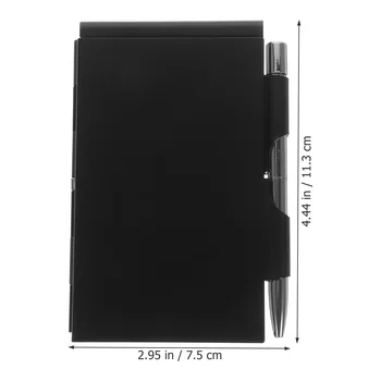 Metal Kis notebook Mini jegyzettömb Kis zsebes jegyzettömb Fém jegyzettok tollal Zsebpapír Do Lista notebookok Jegyzet lapok 2