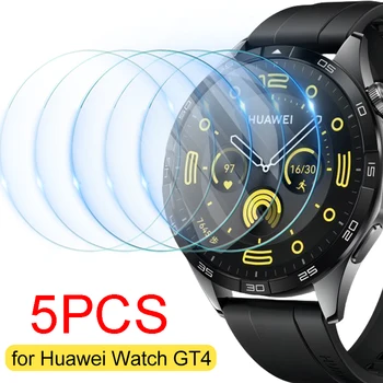 1-5PCS edzett üveg Huawei Watch GT 4-hez 46mm GT4 41mm HD átlátszó képernyővédő fólia karcmentes védőfólia GT4-hez 41/46mm
