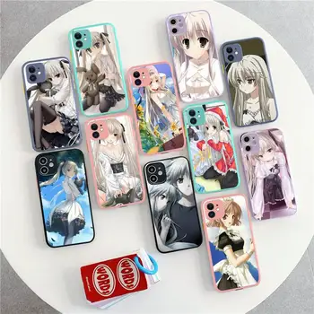 Yosuga no Sora Phone Case iPhone 14 11 12 13 Mini Pro Max 8 7 Plus X XR XS MAX Áttetsző matt tok