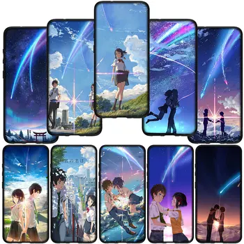 A neved szerelmesei Anime borító telefonház Huawei Y7A Y6P Y5P Y6 Y7 Y9 Prime 2018 2019 Y8P Y9A Y8S Y9S P Smart Soft Case