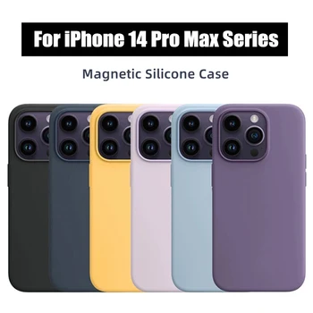  eredeti Apple Magsafe folyékony szilikon mágneses tok iPhone 14 Pro Max tokhoz Apple 14 Pro Max Plus logóval ellátott tokhoz