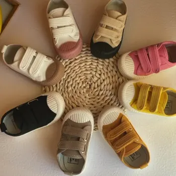 Gyermek vászon cipők Kisgyermek Csecsemő Fiúk Tornacipők Lányok Cukorka színű alkalmi cipők Kisgyerekek Lélegző szabadidőcipők Puha 0