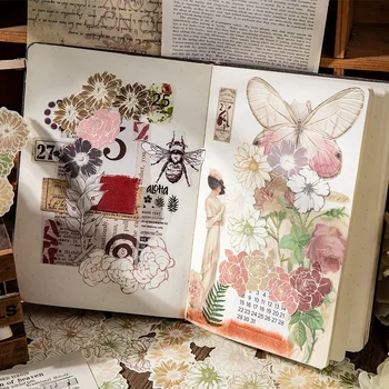 36Lapok Anyag Könyv Tavasz Xun Hua Xi Csipke sorozat DIY virág kézikönyv Kollázs Kézzel készített scrapbook 87 * 225MM