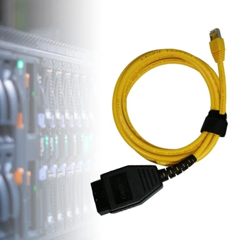 Enet OBD2 RJ45 kábel, Ethernet kábel RJ45 Ethernet csatlakozó Eszközök az OBDII interfészekhez Kábelautó diagnosztikai kódolás LX0E 1