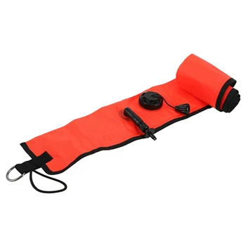 5X 1M búvárkodás Felfújható SMB felületi jelző Bója láthatóság úszó jelzőcső kolbász, piros