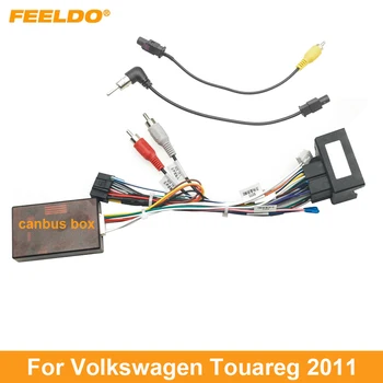 FEELDO Car Audio 16pin kábelköteg kábel Volkswagen Touareg 2011 sztereó telepítő huzaladapterhez