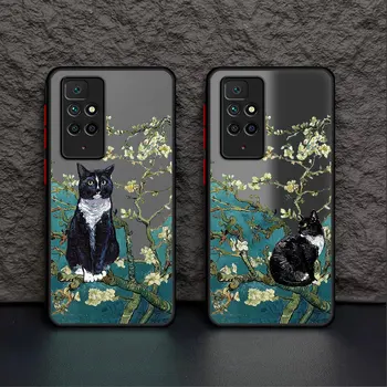 Van Gogh Starry COOL art Luxus telefontok Xiaomi Redmi 9 A1 A2 10 12 5G 12C K40 Pro 9A 9C 9T 10C fedél átlátszó