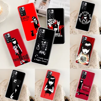 Comics Emily The Strange Phone Case for Xiaomi Redmi Note 11 12 Pro Plus 12S 11S 11T 11E 10S 10 9 9S 9T 4G 5G 8 8T 7 Cover Coque