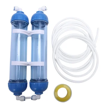  vízszűrő 2Db T33 patronház DIY T33 héjszűrő palack 4 db szerelvény víztisztító fordított ozmózis rendszerhez