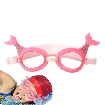 Aranyos sellő úszószemüveg lányának Ködgátló úszószemüveg füldugóval Úszómedence szilikon szemüveg Gyerek ajándékok