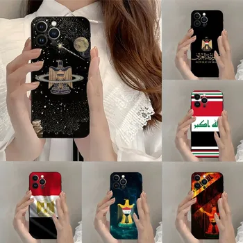 Iraki Irak nemzeti zászló telefontok forró iPhone 12ProMax 15 11 13 14 Pro Xs Max Mini Xr X 7 8 6 6s Plus Fundas Coque