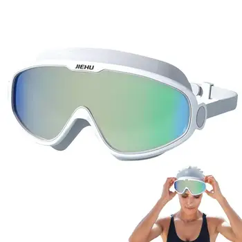 Úszószemüveg felnőtt vízálló nagy keret Felnőtt védőszemüveg kényelmes úszószemüveg páramentesítő UV-gátlóval férfiaknak és nőknek