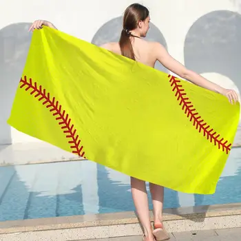 Kempingtörölköző kényelmes nyomtatás Bőrérintéses baseball nyomtatott mikroszálas strandtörölköző strandtartozék