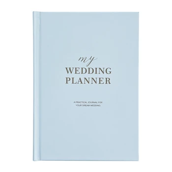 Esküvőszervező Könyv és szervező A teljes menyasszonytervezési napló jegyespároknak A5 keménytáblás jegyzetfüzet