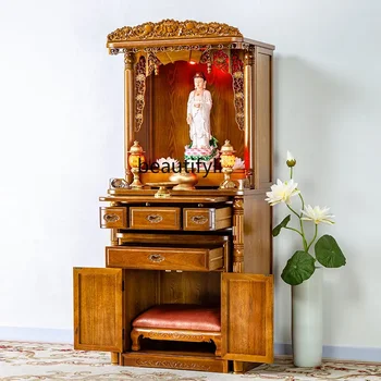 Szekrény Buddha szentély oltár Modern egyszerű otthon Buddha szentély Buddha szekrény ruhaszekrény Szekrény Szobor Oltár