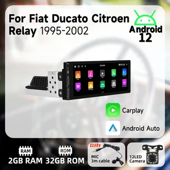 Fiat Ducato Citroen relé 1995-2002 1 Din Radio Android autó multimédia sztereó fejegység Carplay Autoradio GPS navigáció