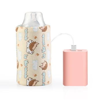 USB tejvízmelegítő utazási babakocsi szigetelt táska Baba szoptatós üveg USB fűtés
