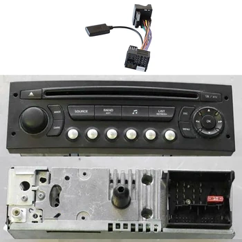  Car Audio Bluetooth 5.0 vevő AUX adapter Peugeot Citroen C2 C5 RD45 RD4 rádiómodulhoz Bluetooth AUX kábel