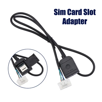  Sim kártya kártyanyílás adapter Android rádióhoz Multimédia GPS 4G 20pin kábel csatlakozó Autó tartozékok Vezetékek Replancement alkatrész