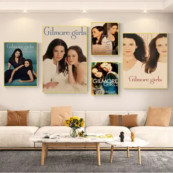 Gilmore Girls Retro nátronpapír poszter a nappalihoz Bár dekoráció dekoráció Art fali matricák