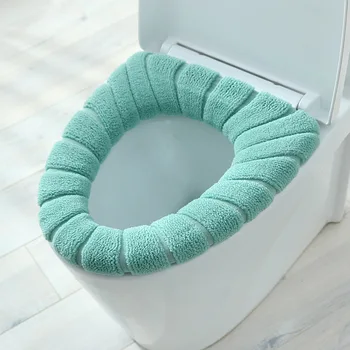 WC ülőke párna téli bársony meleg üléshuzat Mosható univerzális WC ülőke szőnyeg Fürdőszoba ülőke tok WC-fedél kiegészítők