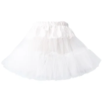 Lányok Slip Flower Girl Petticoat Crinoline Hoopless Skirt Underszoknya gyerekeknek 2022