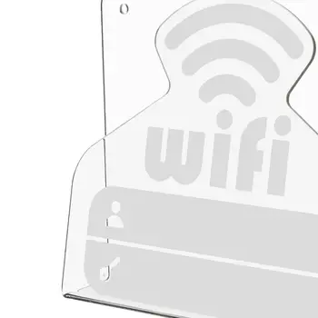 WiFi kijelzőtábla WiFi jel kijelző tartó dohányzóasztalokhoz Bankett party