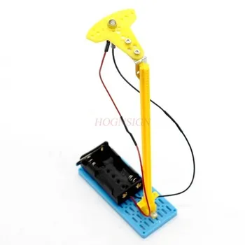 Állítható szögű kis asztali lámpa gyermek kreatív technológia kézzel készített barkácsolás egyszerű összeszerelési modell játékkészítő anyagok