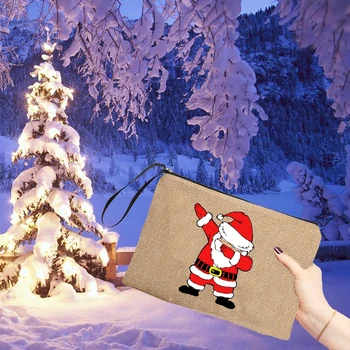 Boldog karácsonyt tasak Ünnepi jutalomfalat Parti Favor táskák Süti cukorka táska Ünnepi karácsonyi csemegetáska ajándékba