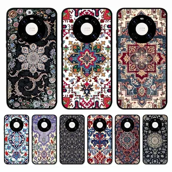 Perzsa szőnyeg Virágmintás telefontok Huawei Mate 10 20 30 40 50 lite pro Nova 3 3i 5 6 SE 7 pro 7SE