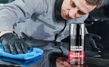 Autóüveg olaj filmtisztító Autóolaj film eltávolító szélvédő oldalsó ablak olajfilm tisztító autó csiszolópaszta tisztító paszta