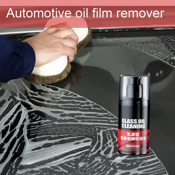 Autóüveg olaj filmtisztító Autóolaj film eltávolító szélvédő oldalsó ablak olajfilm tisztító autó csiszolópaszta tisztító paszta 2