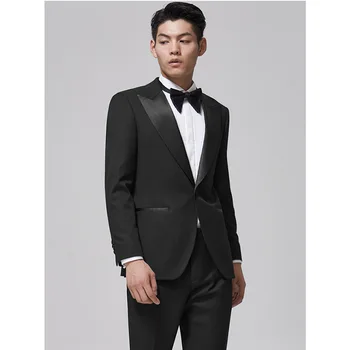 Lin1329-Suit man tavaszi és nyári dupla rés vékony