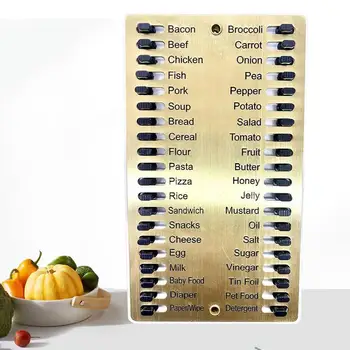 Háztartási tervező tábla felfüggesztő lyukkal Tartós bevásárló memóriatábla Hordozható tervező élelmiszerbolt a megvásárolt Top List Board