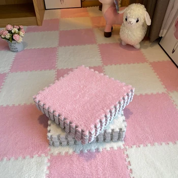 20db puha plüss gyerekszőnyeg baba játszószőnyeg gyermek szőnyegek játékok EVA hab gyermek szőnyeg puzzle reteszelő padlószőnyegek 30*30 cm