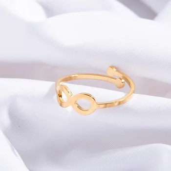 Divat minimalista LOVE gyűrűk nőknek rozsdamentes acél arany színű geometriai nyitott ujjgyűrű esküvői parti ékszer ajándék Új 2