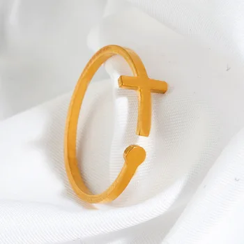 Divat minimalista LOVE gyűrűk nőknek rozsdamentes acél arany színű geometriai nyitott ujjgyűrű esküvői parti ékszer ajándék Új 3