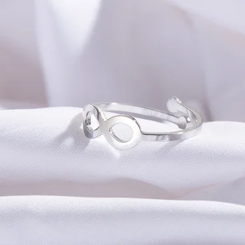 Divat minimalista LOVE gyűrűk nőknek rozsdamentes acél arany színű geometriai nyitott ujjgyűrű esküvői parti ékszer ajándék Új 5
