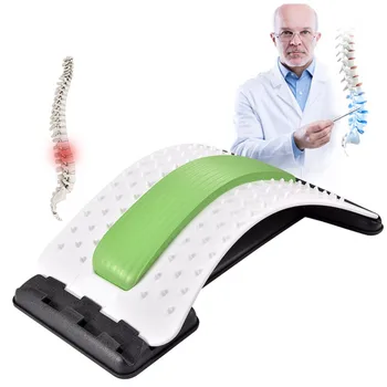  Hátmasszírozó hordágy akupunktúra Állítsa fel a padokat 3 fokozatú állítható hordozható ágyéki fájdalomcsillapítás a hát alsó és felső részére