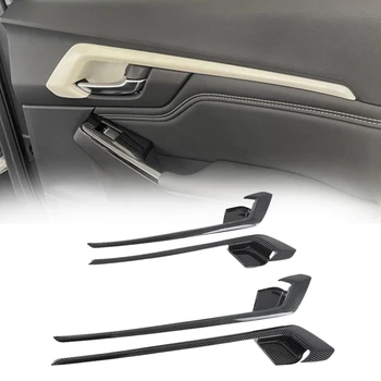 4Pcs autó belső ajtófogantyú tál fedél burkolat burkolat ajtó dekoratív panel keret ISUZU D-MAX 2021+ 0