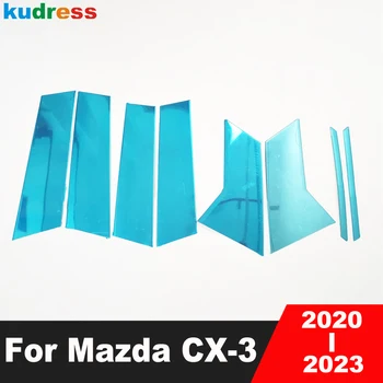 Mazda CX-3 CX3 2020 2021 2022 2023 rozsdamentes acél autóablakhoz középső oszlopburkolat burkolat B C oszlop külső kiegészítők