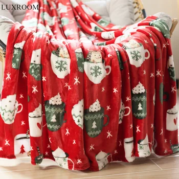 Karácsonyi takaró mézeskalács férfi irodai nap ajándék takaró tej flanel flanel lap gyapjú takaró kanapé egyedi