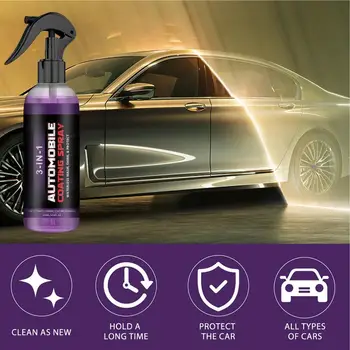 100ml Nano Car karcolásjavító spray magas védelem 3 az 1-ben spray autó karcolás javítás nano spray vízmentes mosó kerámia spray 1