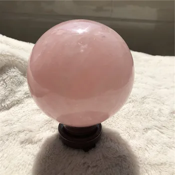 11cm természetes kristályos rózsakvarc gömb ametiszt gömb díszítéshez