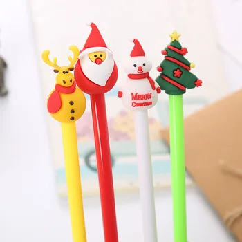 4db Kawaii tollak Karácsonyi toll Gyermek ajándék Esztétikus írószerek Csinos tollak Golyóstoll Iskolai irodaszerek Vissza az iskolába