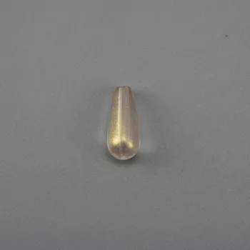 20pc Cseh üveggyöngyök könnycsepp arany 19~20x8mm Furat: 1.6~2mm