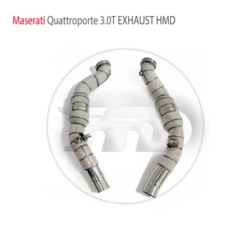 HMD kipufogórendszer nagy áramlási teljesítményű lefolyócső Maserati Quattroporte 3.0T-hez katalizátor fejléccel